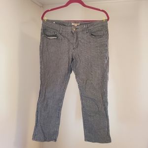 CAbi Jeans Striped Denim Pants